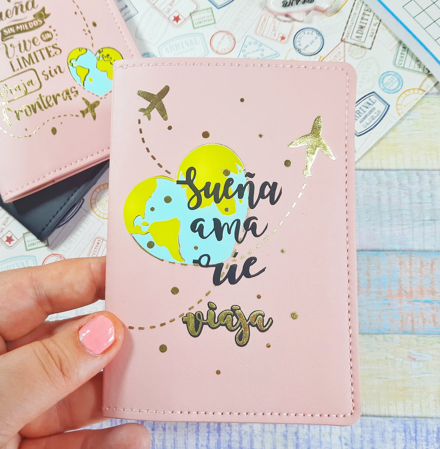 Funda de pasaporte personalizada