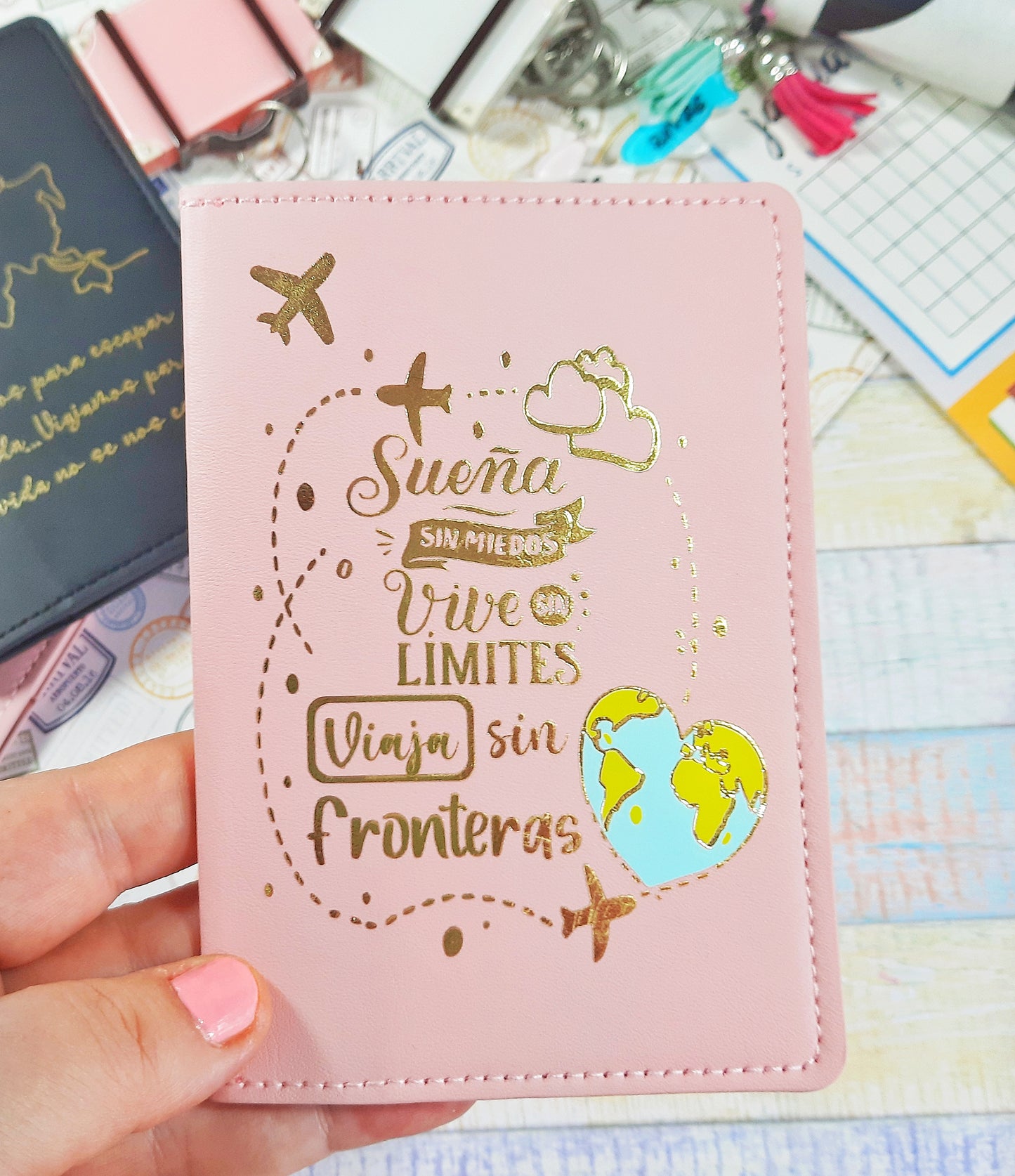 Funda de pasaporte personalizada