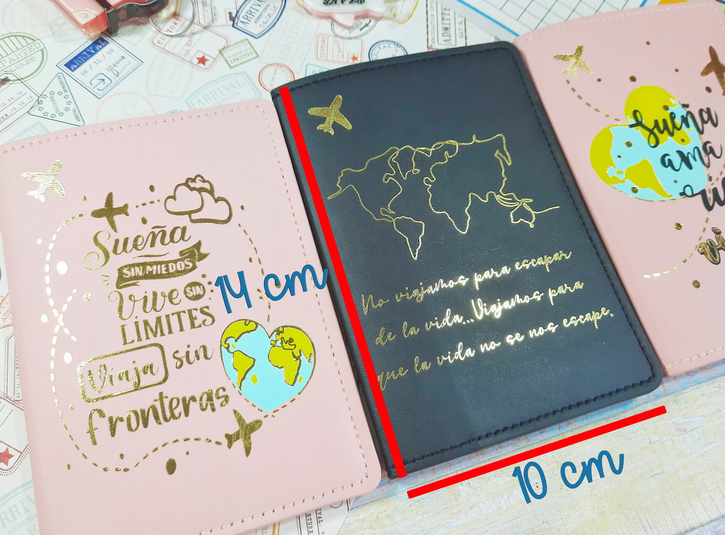 Funda de pasaporte personalizada