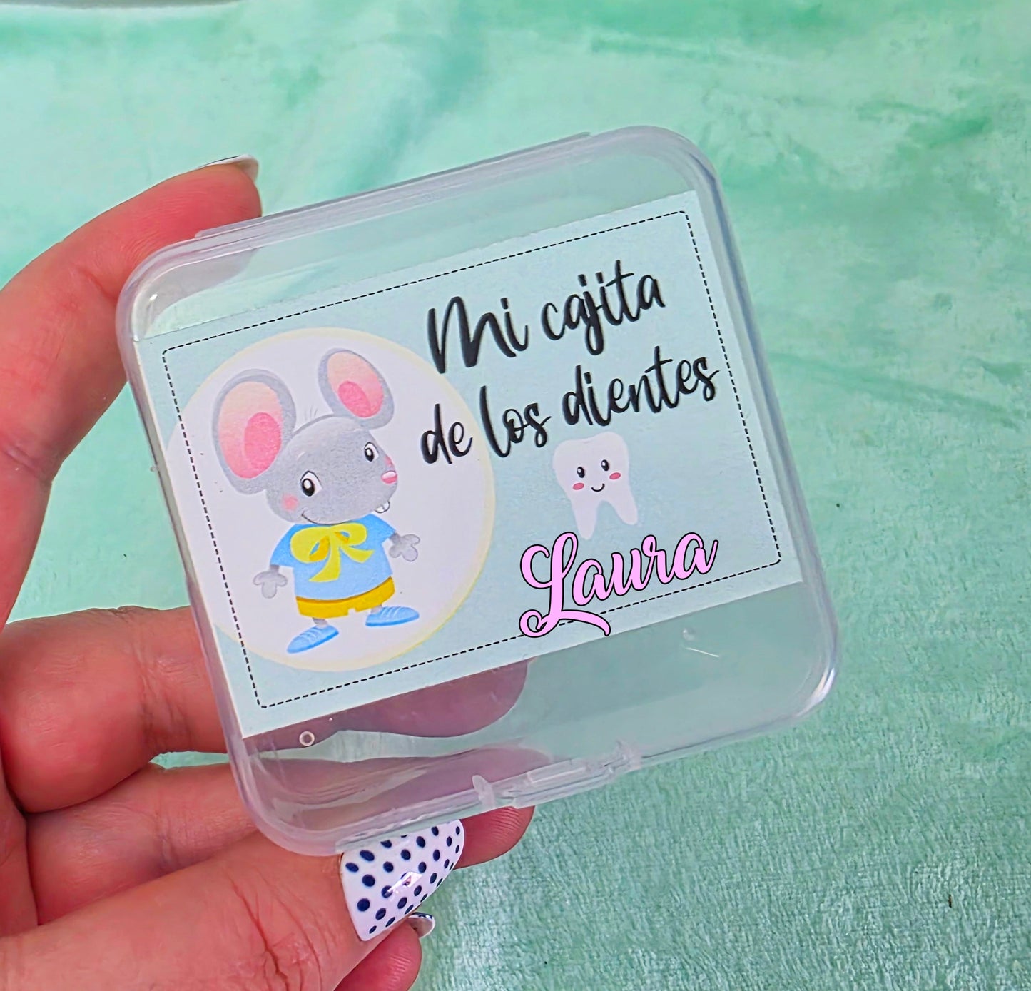 Cajita para guardar dientes, personalizada